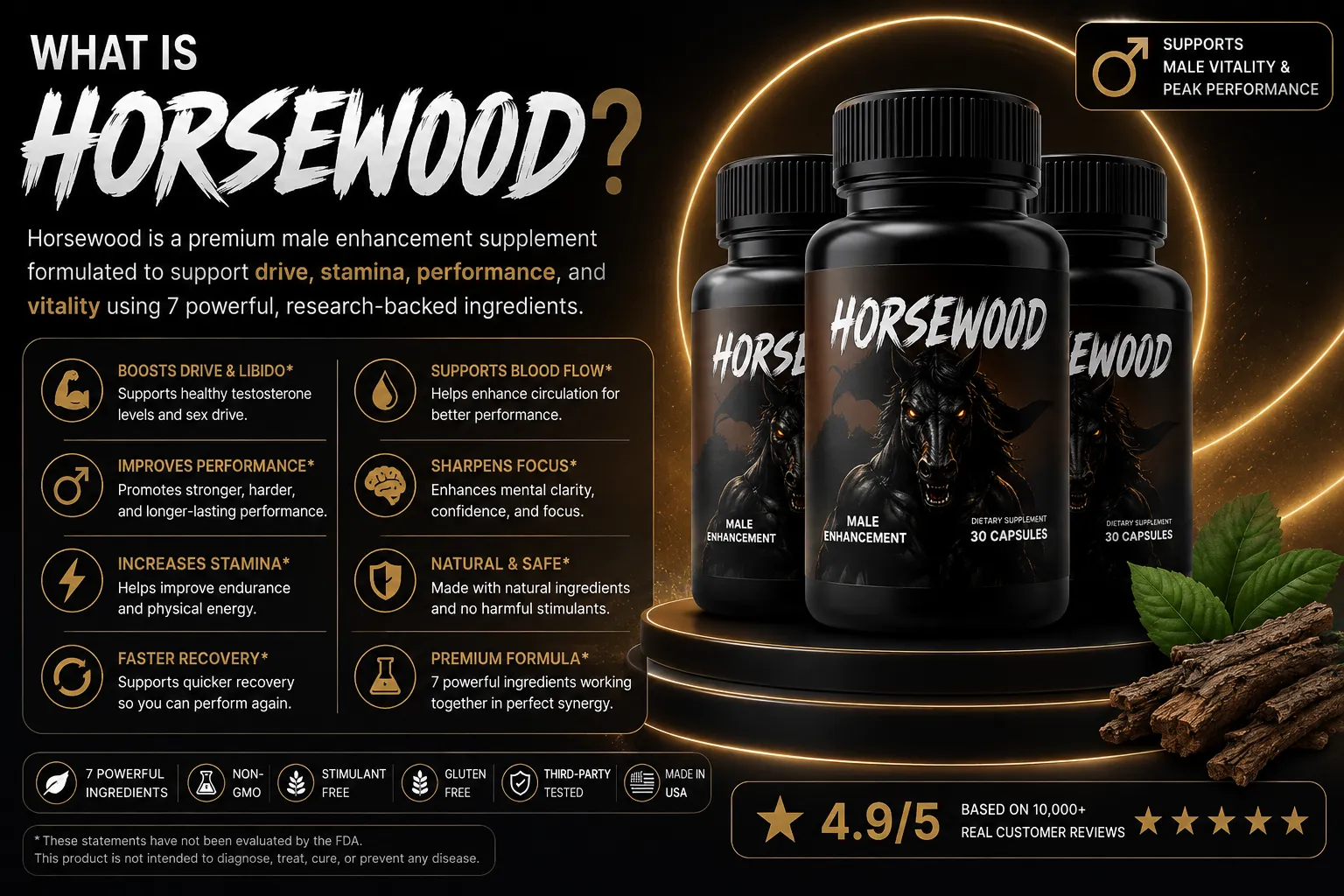What is Horsewood natural supplement for men