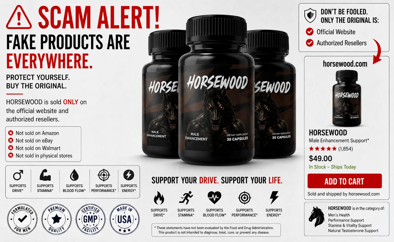Horsewood scam alert banner