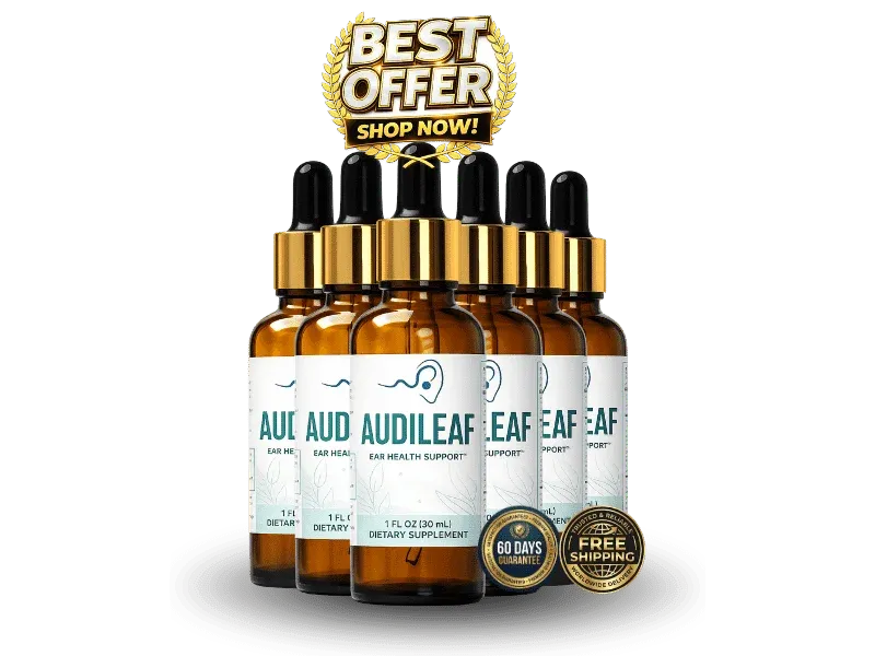 Buy AudiLeaf 6 bottles package offering a 180 day supply with free shipping and maximum discount